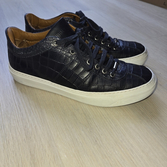 Jimmy Choo Leather Animal Print Men's Sneakers - Picture 3 of 11